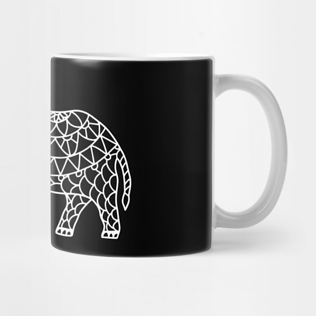 Mandala Elephant by Satic